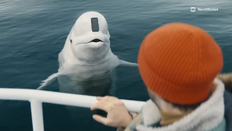 Kieran Culkin appears as a talking whale in Super Bowl ad