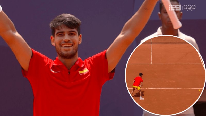 Carlos Alcaraz reaches the Olympics men's tennis singles final