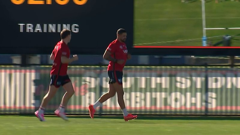 Latrell Mitchell returns to Souths training amid injury timeline updates