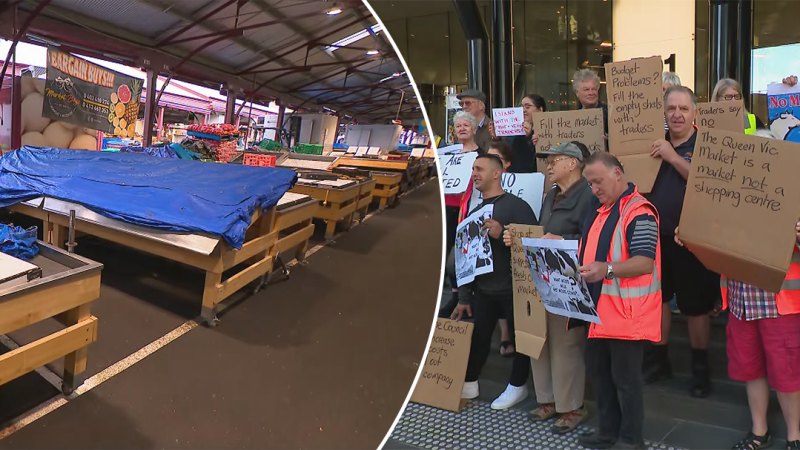 Traders strike for first time in Queen Victoria Market’s history