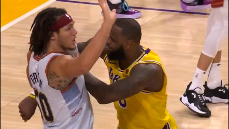 LeBron in play-off altercation