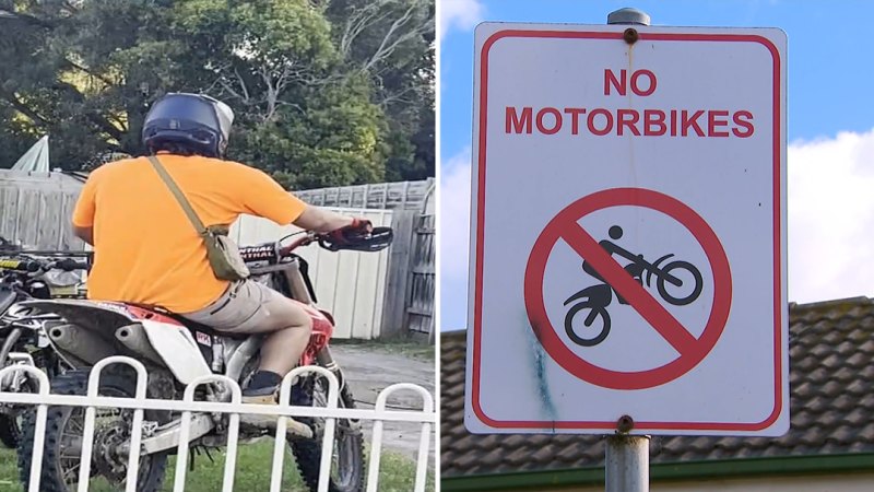 Dirt bike riders 'baiting' police and terrorising locals in Victoria