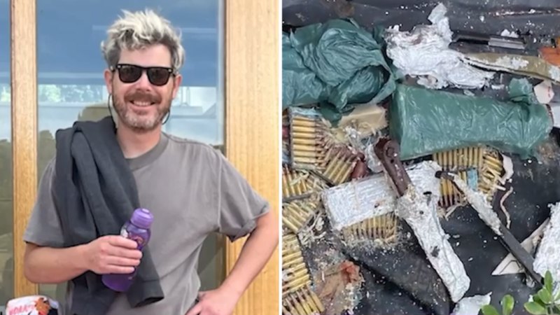 New Zealand man unearths guns, ammo while metal detecting