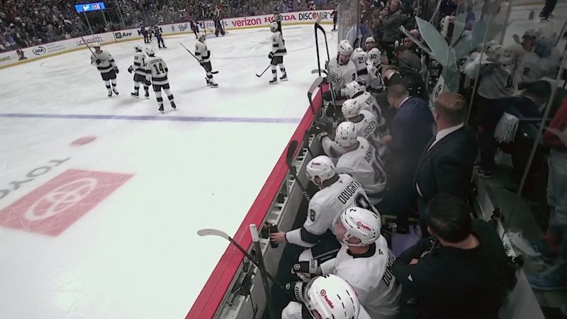 Fans celebrate so hard they shatter glass behind players