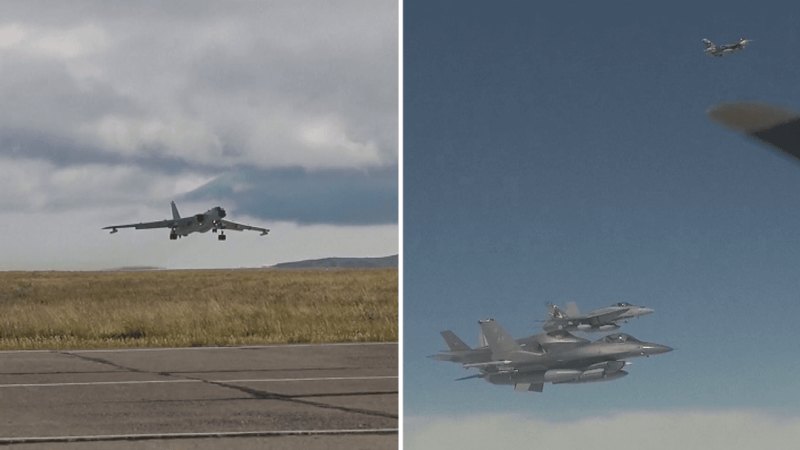Russian and Chinese bombers on joint patrol intercepted over Alaska
