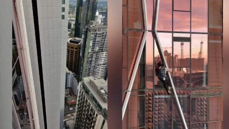 French 'Spiderman' arrested after scaling Melbourne high-rise tower