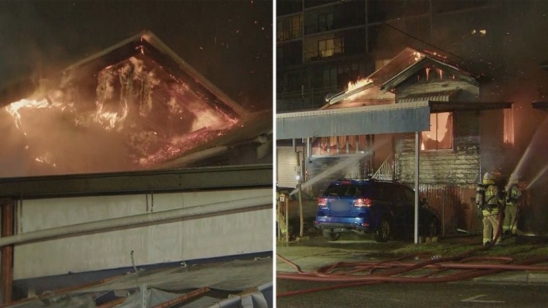 Roommates escape Brisbane house fire