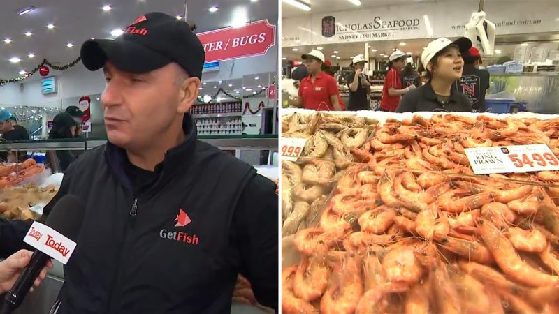 Sydney’s Christmas fish market opens