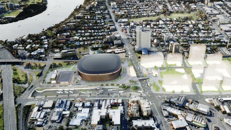 Flythrough of proposed Gabba Arena