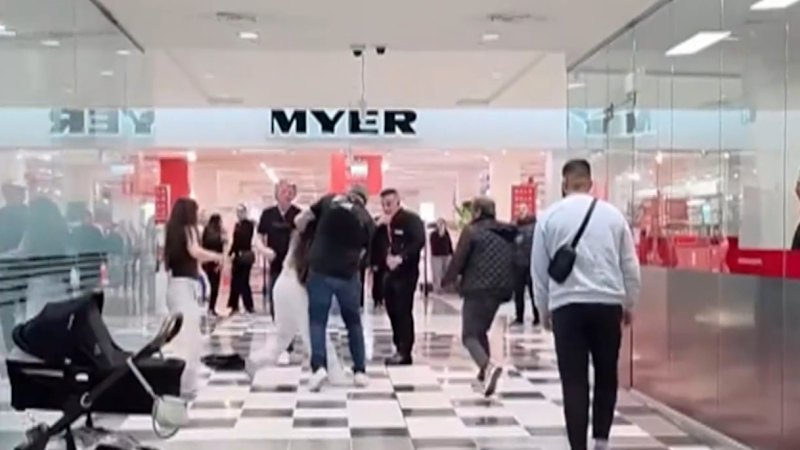 Brawl erupts at Sydney shopping centre