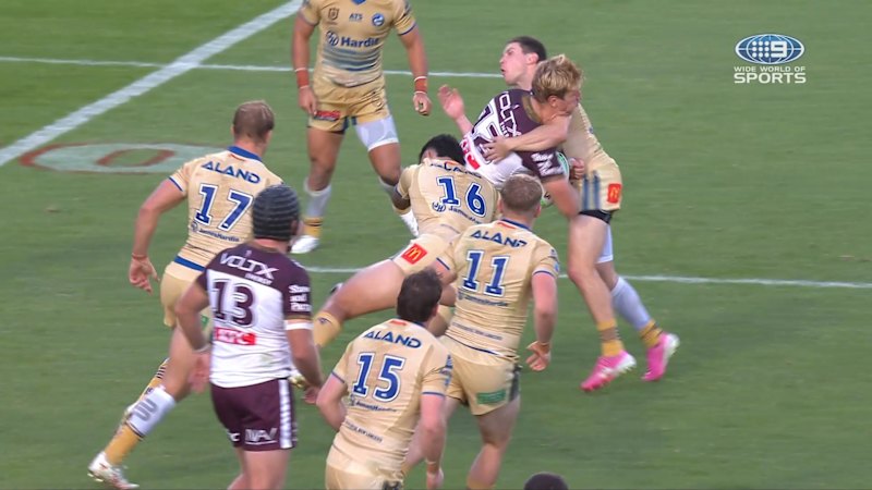 Moses whacks Trbojevic high