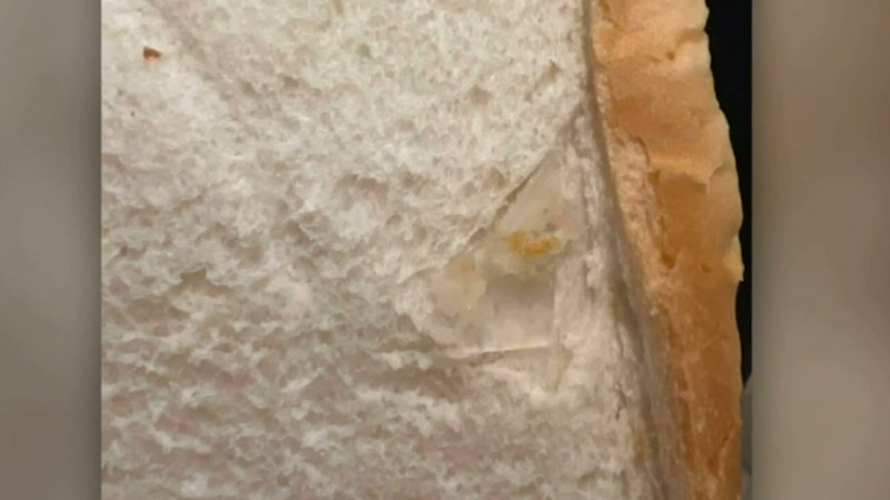 Mum's warning over glass found in bread loaf