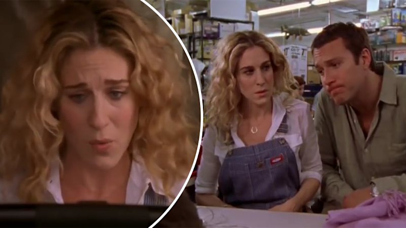Carrie Bradshaw's laptop crashes on Sex and the City