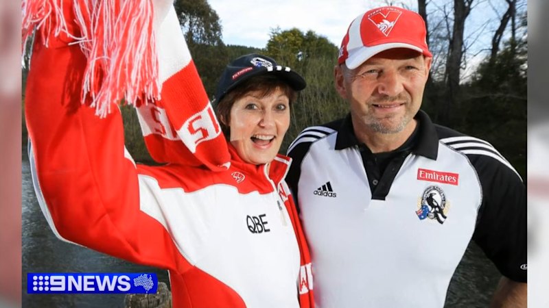 Mother of AFL premiership players hits back after raid