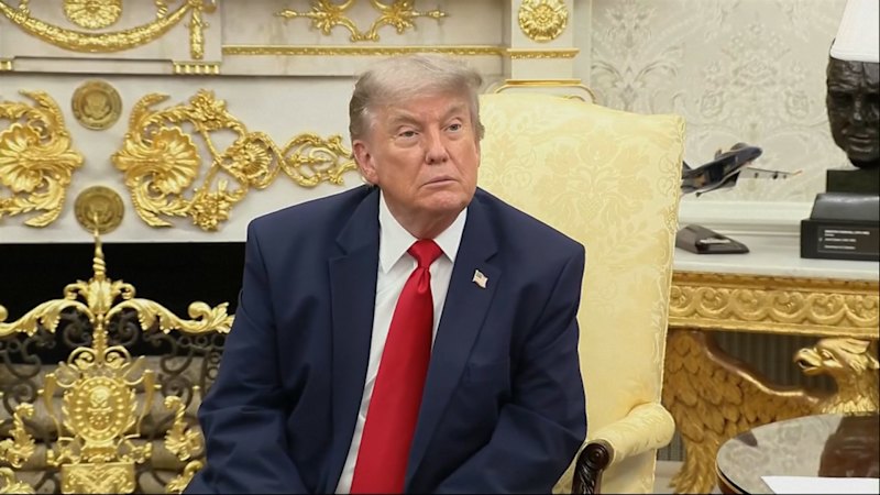 ‘I hear he’s extremely liberal’: Donald Trump on the man tipped to be the next prime minister of UK.