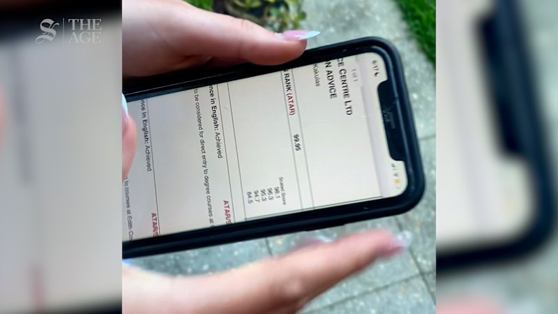 WA's year 12 students react to their ATAR results.