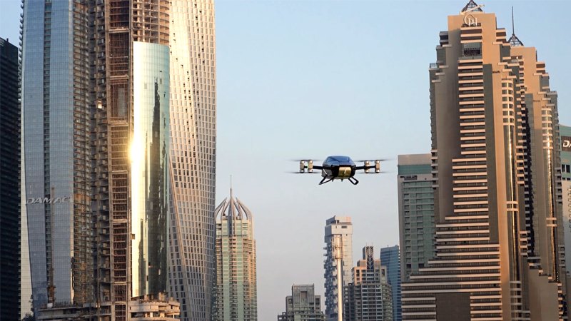 Xpeng X2 flying car's first public flight in the Middle East