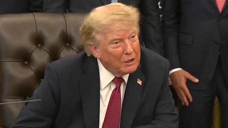 Trump rebukes reporter after question about using nuclear weapons against Iran