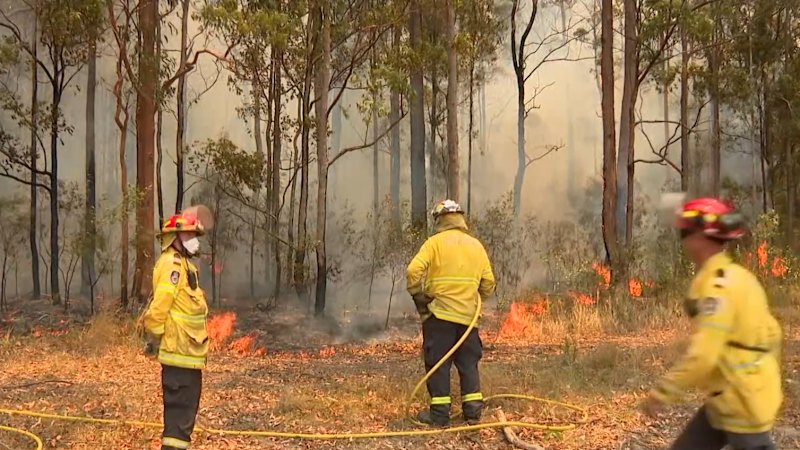 Bushfire erupts on NSW mid-north coast