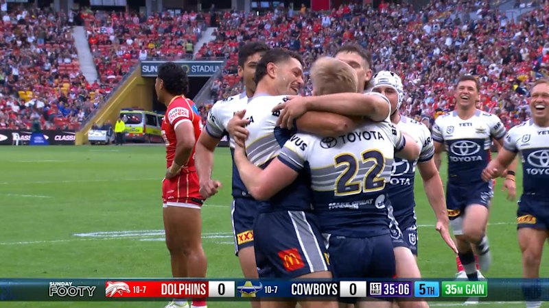 Tom Dearden returns from injury, scoring Cowboys’ opening try