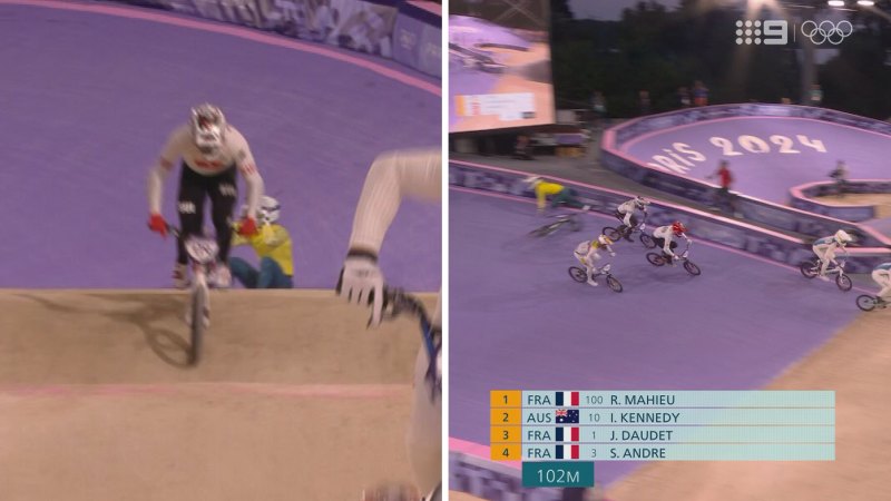 Kennedy crashes in Olympic BMX heartbreak