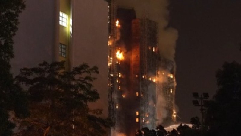 Major firefighter deployment for Hong Kong disaster