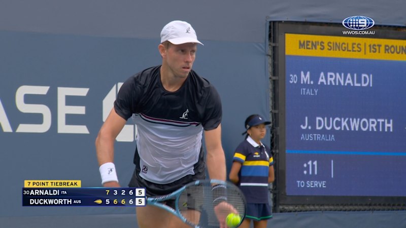 James Duckworth stuns Matteo Arnaldi in US Open first round upset