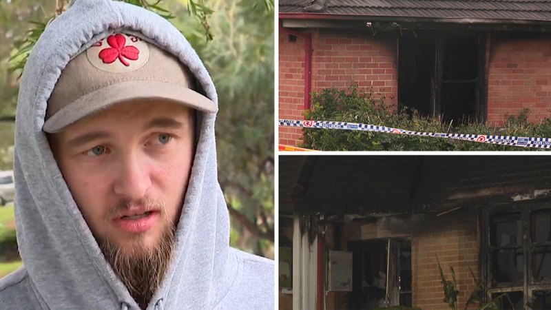 Hero neighbour rushes into burning home to save four kids
