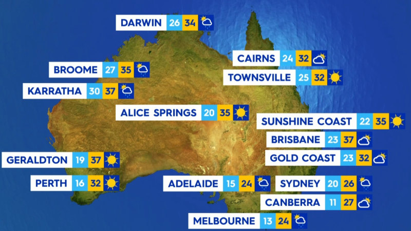 National weather forecast for Saturday December 28