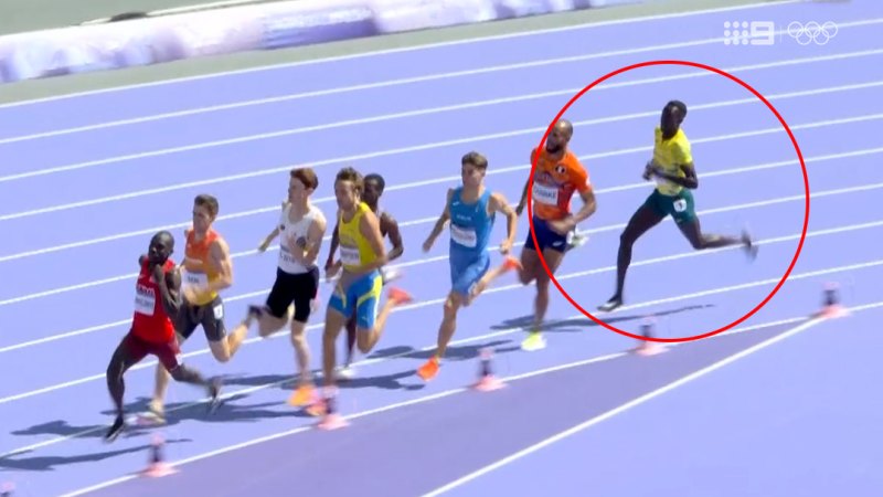 Deng struggles in 800m heat