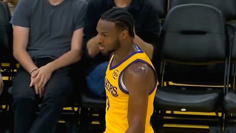 Los Angeles Lakers rookie Bronny James debut
