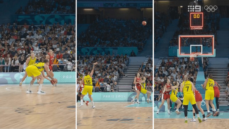 Opals' buzzer beater sees Australia lead into break