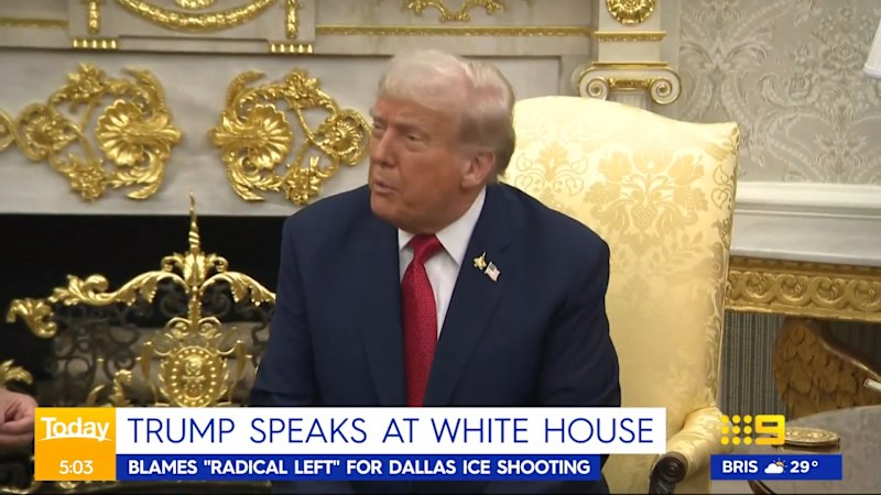 Donald Trump warns of escalating violence in US after ICE shooting