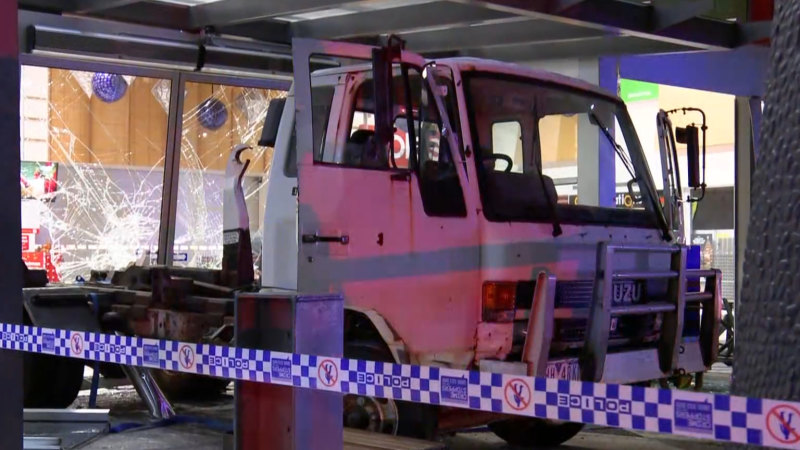 Truck used in ram-raid attempt in Melbourne