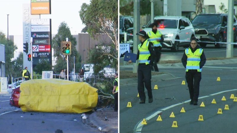 Driver killed in fiery crash in Melbourne’s north