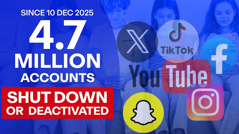 4.7 million social media accounts wiped after under-16 ban