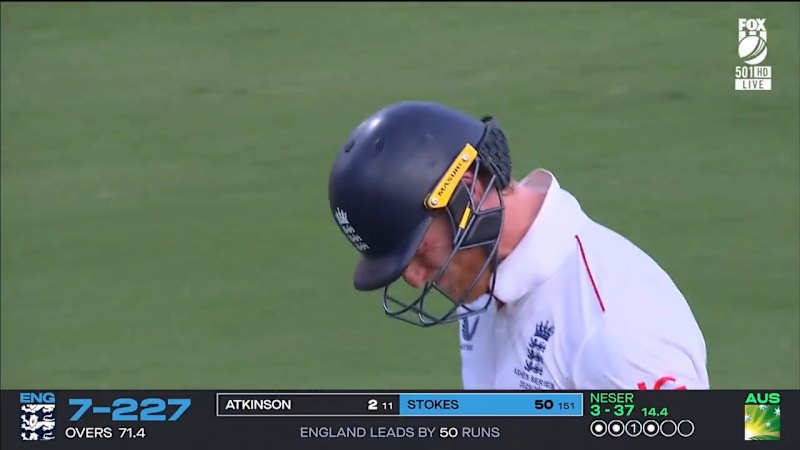 Stokes seething after Gabba dismissal