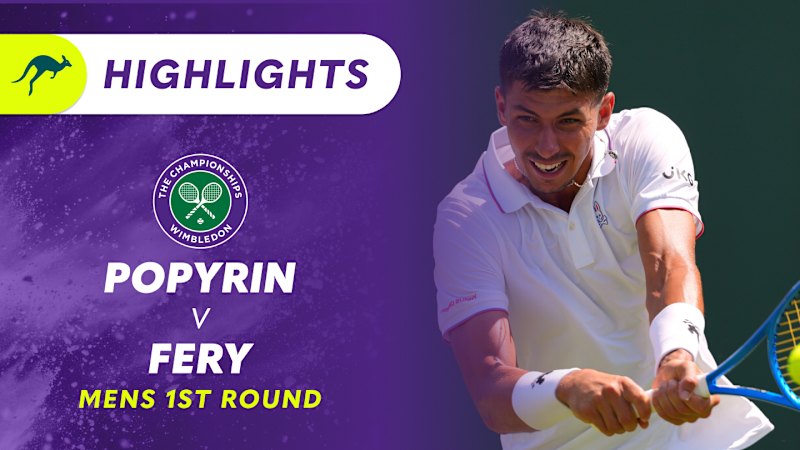 1st Round Highlights: Alexei Popyrin v Arthur Fery
