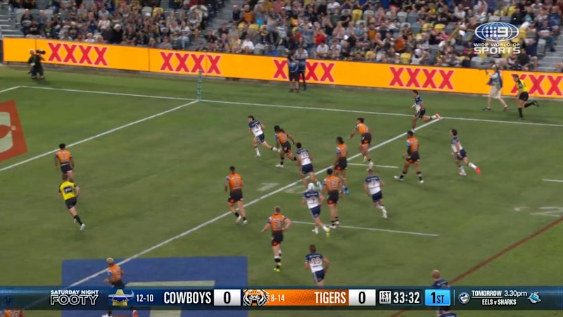 Tom Chester scores as Wests Tigers concede edge defence break