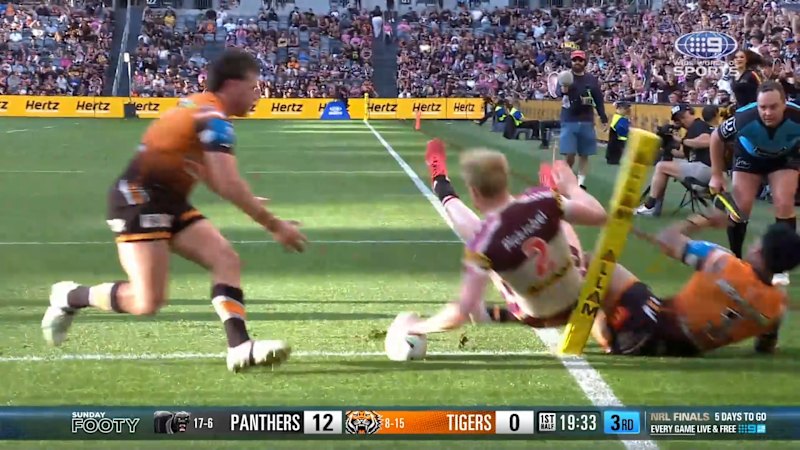 Tom ‘Milky’ Jenkins scores freakish try for Penrith against Wests Tigers