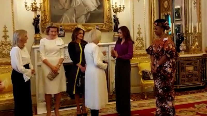 Simple explanation for why Princess Mary curtsied to Camilla but Queen Rania didn't