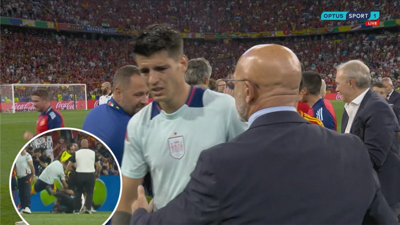 Spain captain taken out by steward