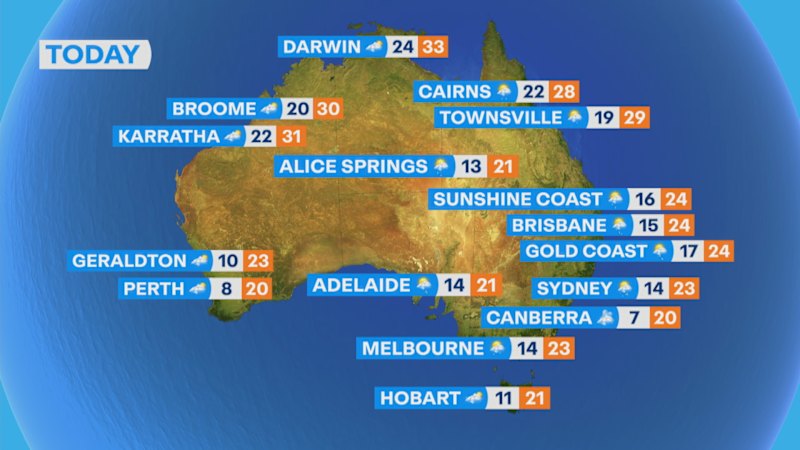 National weather forecast for Saturday, May 15