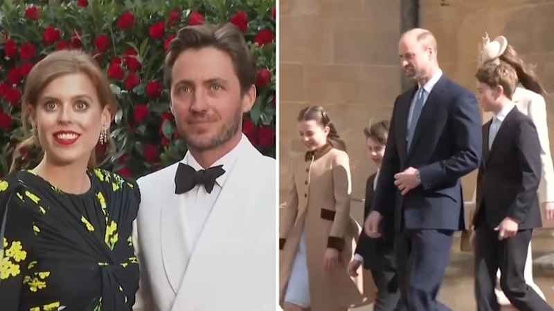 Royal family puts on a united front during Easter celebrations