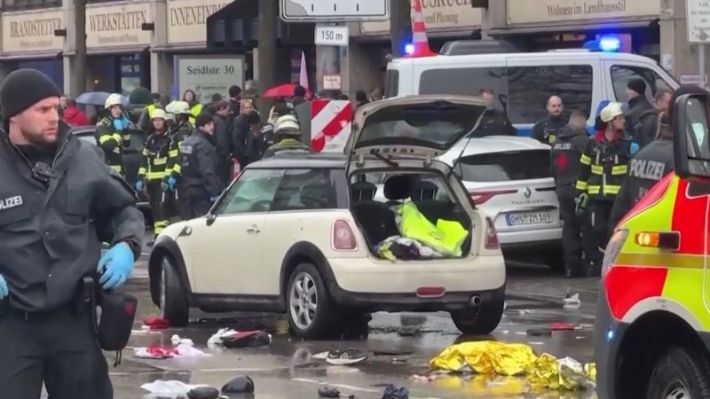 At least 28 people injured after car ploughs through crowd