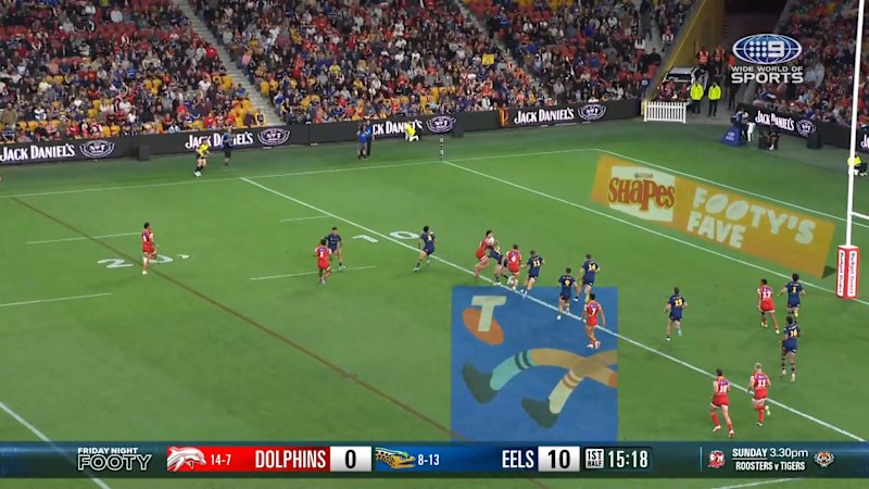 Nikorima and Farnworth combine for Dolphins try against Eels