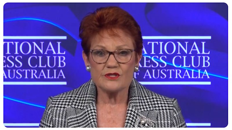 Pauline Hanson Labels Welcome to Country 'Divisive' at National Press Club