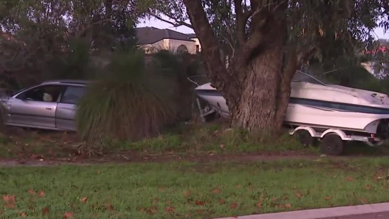 Perth joyride with stolen boat in tow comes to crashing end
