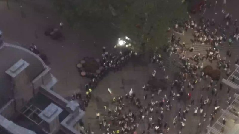 CCTV reveals police tactics before protest prayer