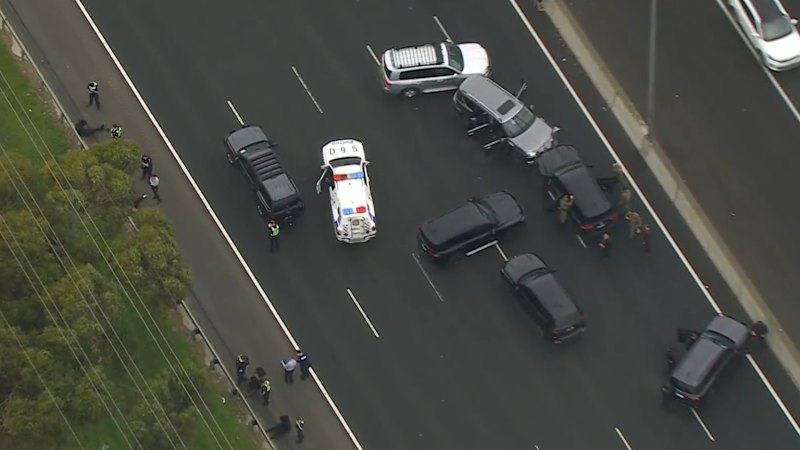 Six arrested following chaotic Melbourne police chase